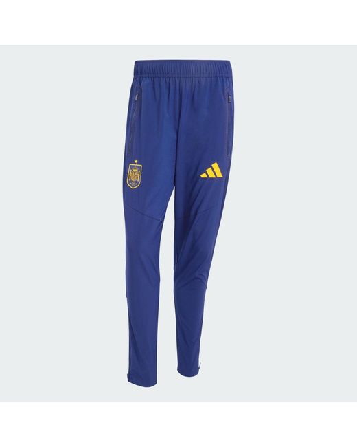 Adidas Blue Spain Tiro Travel Tracksuit Bottoms for men