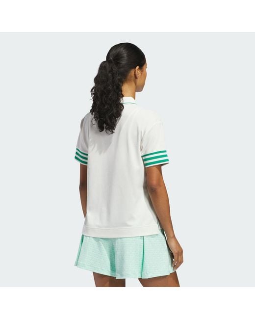 Adidas Green Originals 3-Stripe Polo Shirt