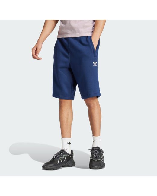 Adidas Blue Trefoil Essentials Shorts for men