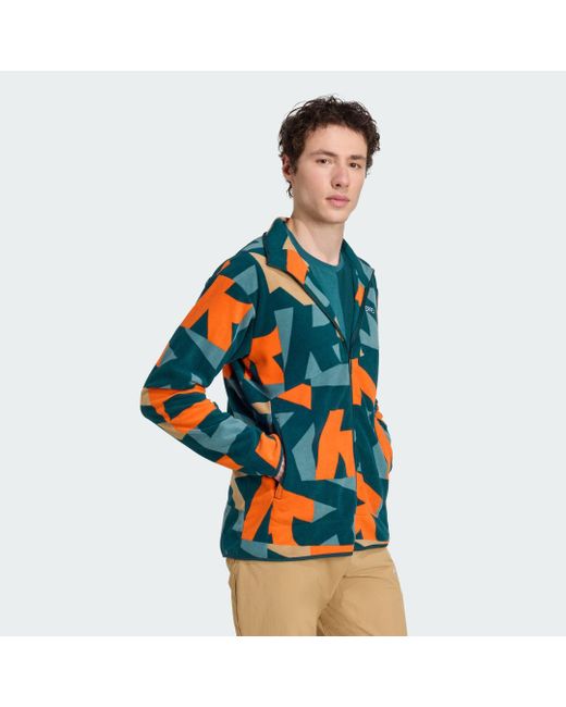 Adidas Terrex Multi Printed Fleecejacke in Blue für Herren