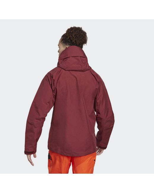 Adidas Red Terrex Techrock Gore-tex Pro Jacket for men