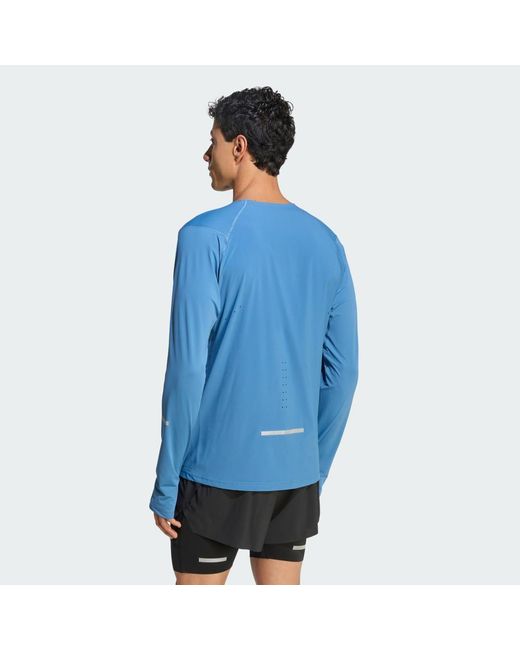 Adidas Blue Adi365 Climacool+ Long Sleeve Shirt for men
