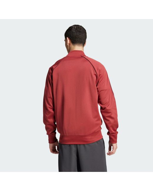 Track Jacket Adicolor Classics Sst di Adidas in Red da Uomo