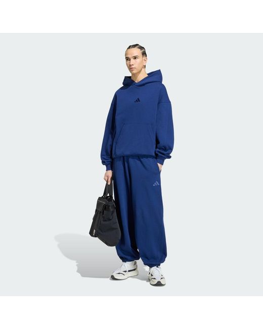 Adidas Blue Kit Small Logo Hoodie for men