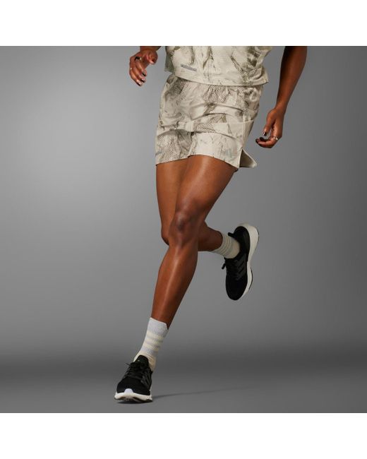 Adidas Gray Ultimate Allover Print Shorts for men