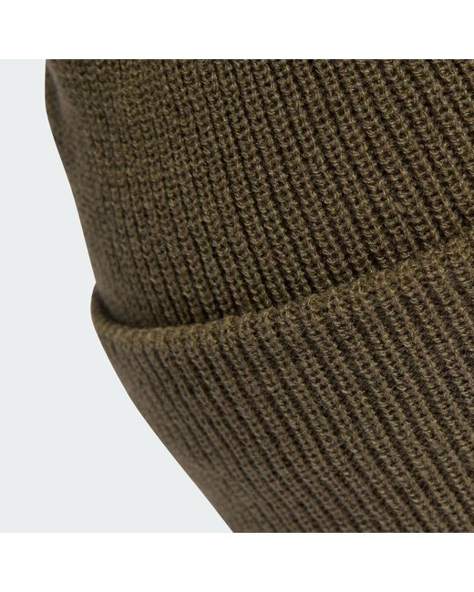 Adidas Green Essentials Label Beanie Mit Umschlag