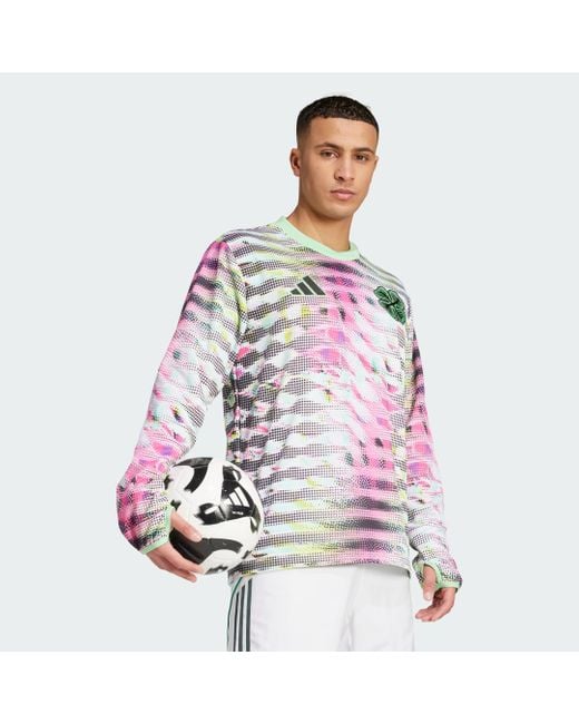 Camiseta Técnica De Calentamiento Celtic Fc 25/26 Pre-Match Adidas de hombre de color Black