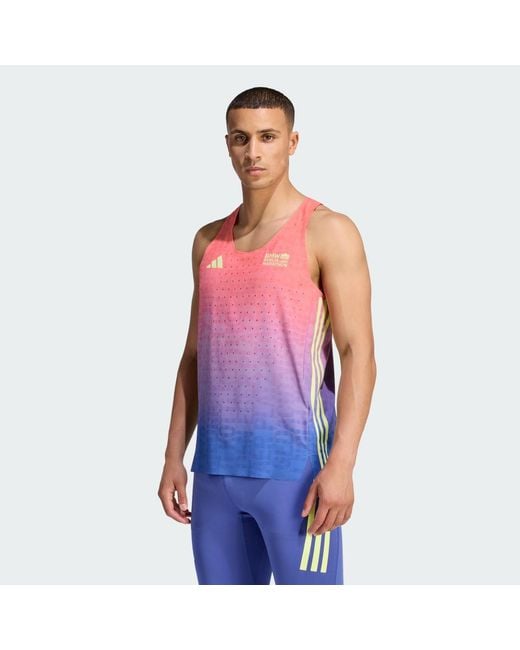 Adidas Blue Bmw Berlin-Marathon 2026 Running Tank Top for men