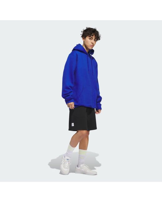 Adidas Blue Shmoofoil Monument Hoodie for men