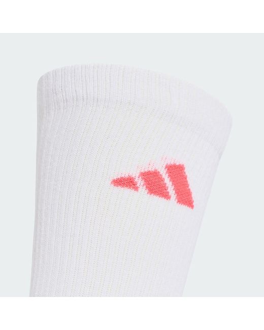 Adidas White Cushioned Sportswear Crew Socks 3 Pair Pack