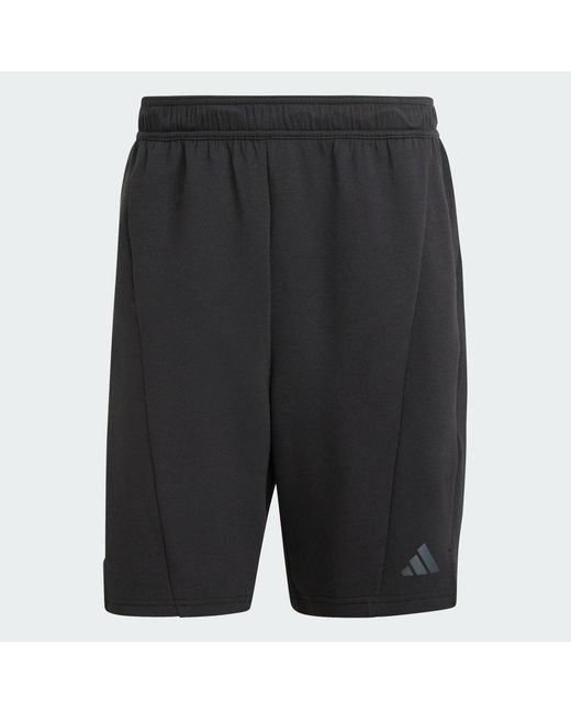 Adidas Black Designed For Training Knit Shorts for men
