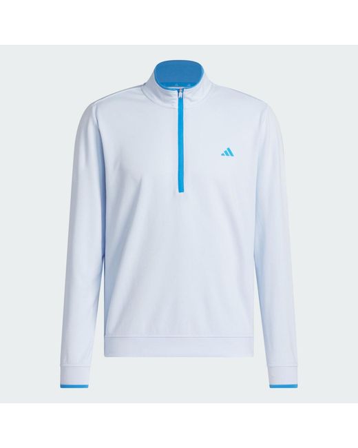 Sudadera Ligera Con Cremallera Hasta El Pecho Adidas de hombre de color Blue