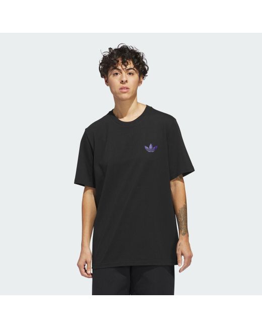 Adidas Black 4.0 Stretch Logo Short-Sleeve T-Shirt for men