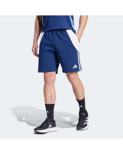 Adidas Blue Tiro 24 Sweat Shorts for men