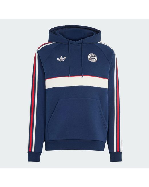 Adidas Blue Fc Bayern Muenchen Og Hoodie for men