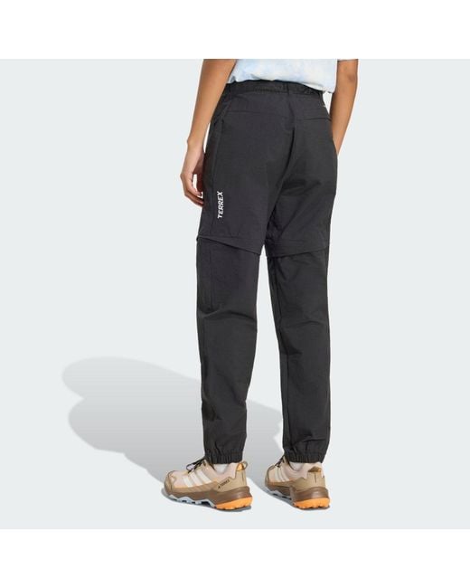 Adidas Gray Terrex Xperior Utilitas Clima365 Zip-Off Tracksuit Bottoms