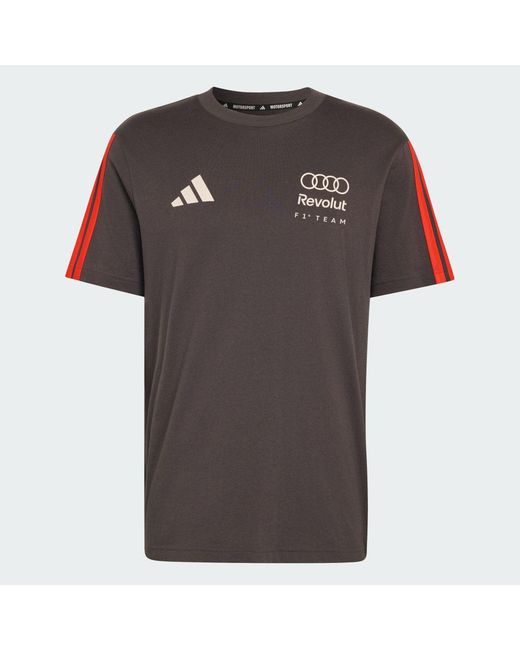 Adidas Brown Motorsport Audi Revolut F1 Team Dna Short Sleeve Tee Ke6096 for men