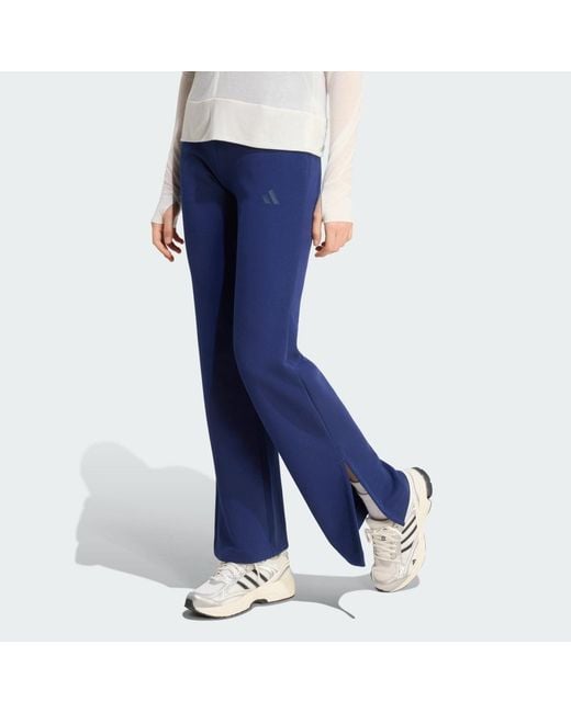 Adidas Blue Soft Lux Flared Pants