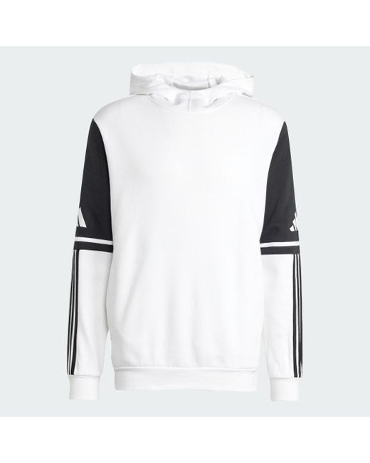 Adidas White Squadra 25 Sweat Hoodie for men
