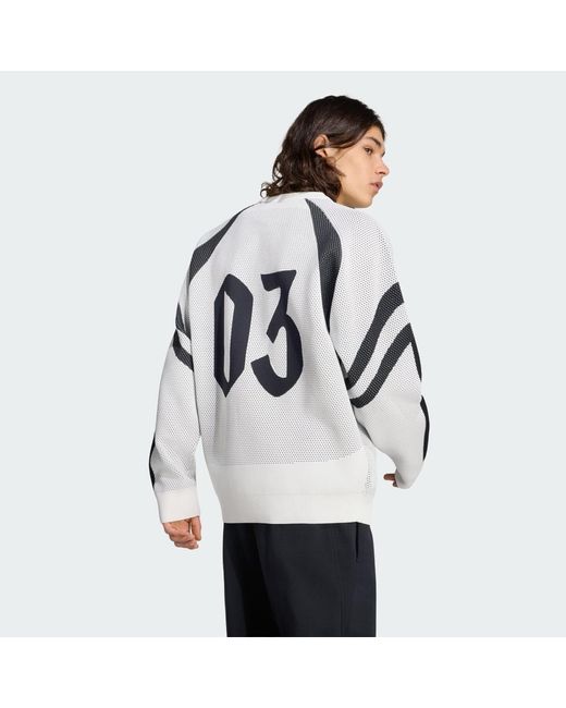 Adidas White House Of Tiro Knitted Sweatshirt for men