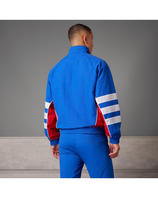 adidas Olympique Lyonnais 95 96 Originals Track Top in Blue for