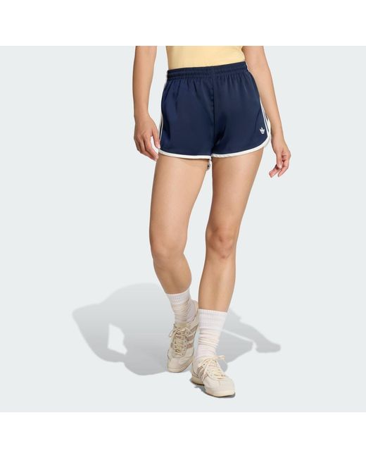 Adidas Blue 3 Stripes Sprinter Shorts