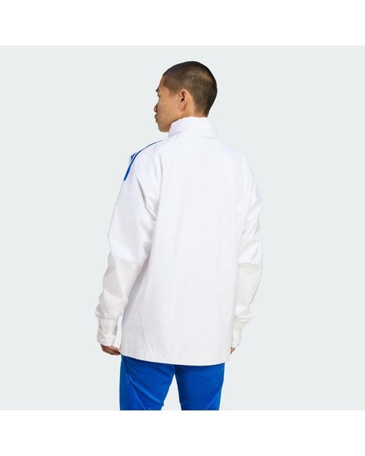 Adidas Blue Real Madrid Tiro 25 Competition All-Weather Jacket for men