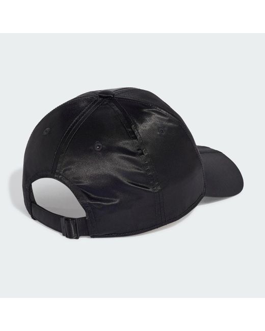 Adidas Black Baseball Kappe, Satin