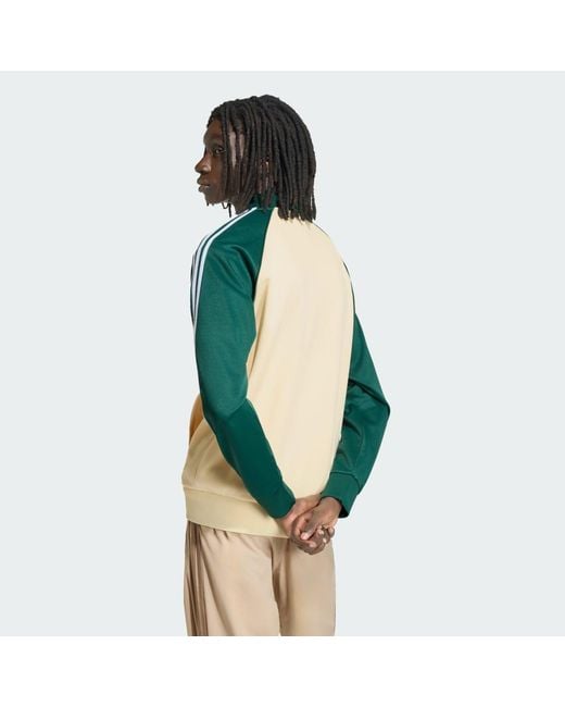 Adidas Green Sst Track Top for men