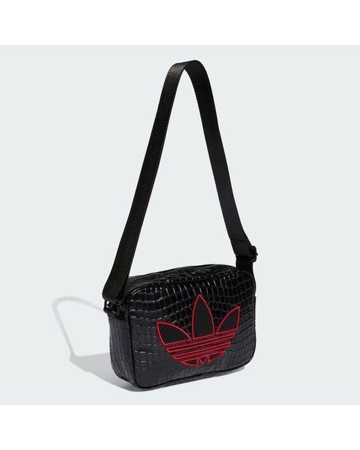 Adidas Black Croco Mini Airliner Tasche