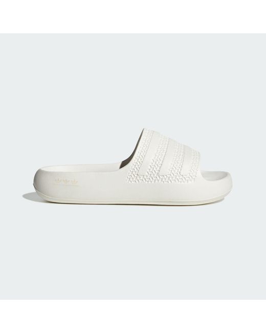 Adidas White Adilette Ayoon Slides