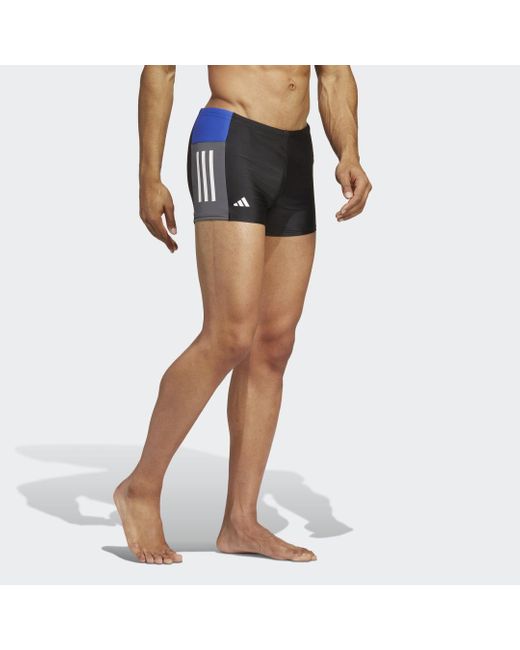 Adidas Colorblock 3-stripes Zwemboxer in het Blue voor heren