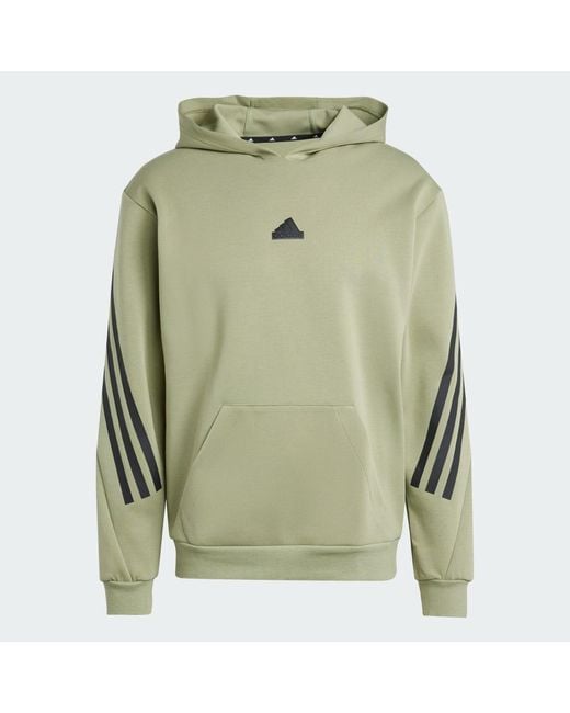 Adidas Green Future Icons 3-Stripes Hoodie for men
