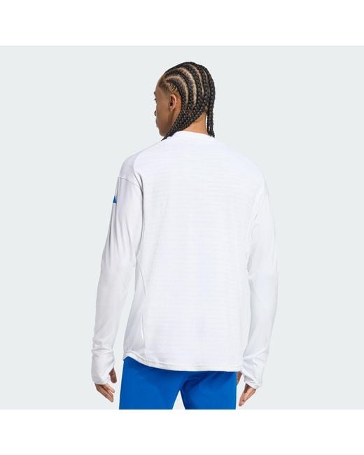 Adidas White Real Madrid Tiro 25 Pro Training Top for men