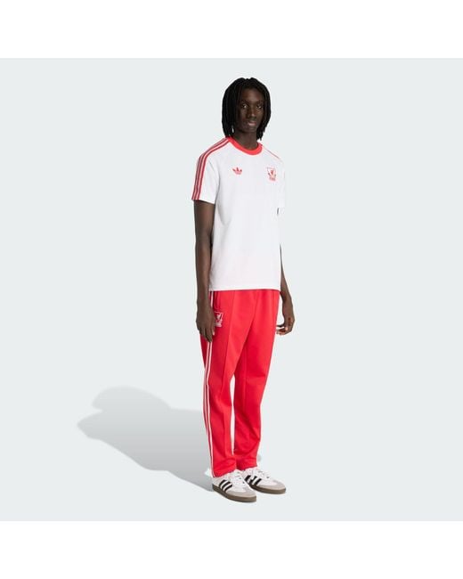 Adidas Originals Red Football Liverpool Fc Originals T-Shirt Jz0140 for men