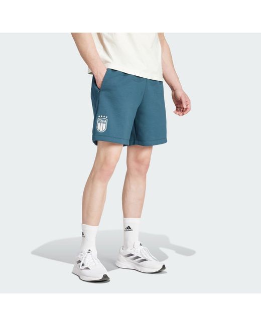 Adidas Blue Italy Travel Shorts for men