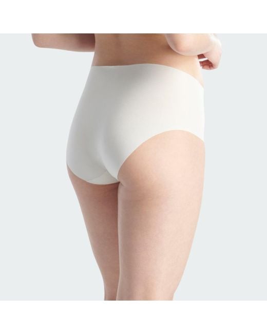 Adidas White Active Micro Flex 3 Pack Brief Underwear