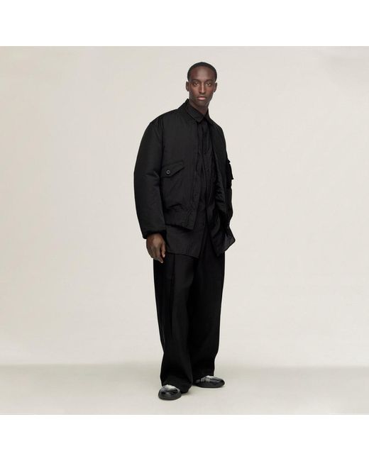 Adidas Black Y-3 Nylon Bomber Jacket