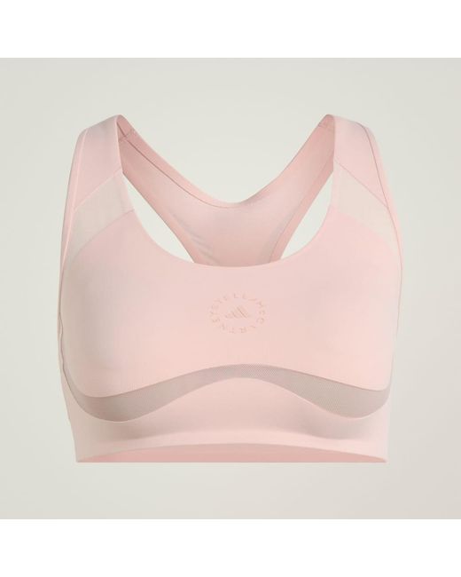 Adidas Pink By Stella Mccartney Truepurpose Training Medium Support Bra