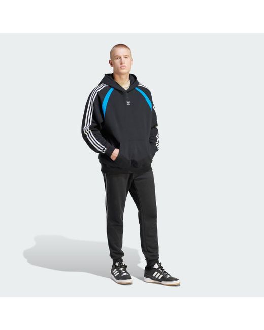HOODIE ADILENIUM OVERSIZED di Adidas in Blue da Uomo