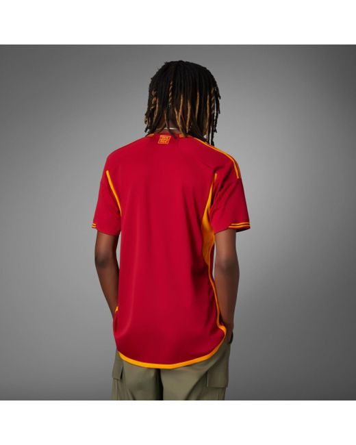 Adidas Red As Roma 23/24 Home Jersey for men