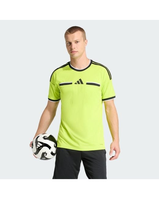 Adidas Green Referee 26 Jersey for men