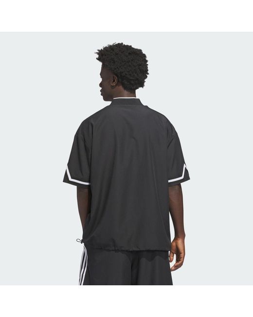 Adidas Black Originals Basketball Star Warm Up Top
