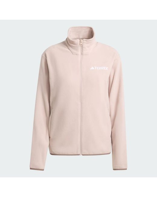 Adidas Natural Multi Essentials Full-Zip Fleece Jacket