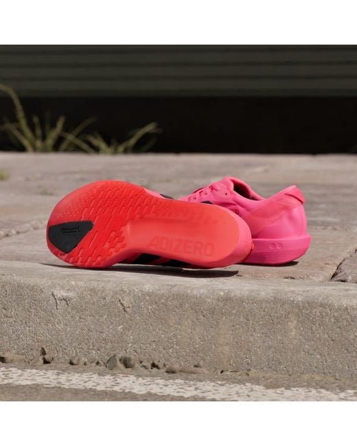Adidas Pink Adizero Adios 9 Running Shoes