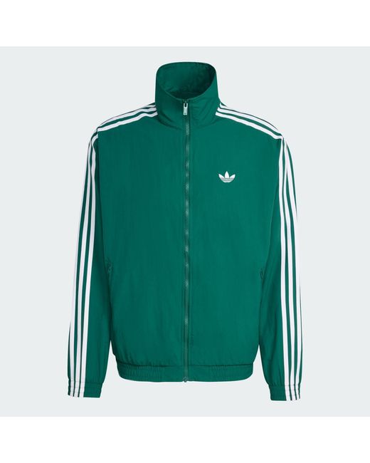 Adidas Green Firebird Woven Track Top for men