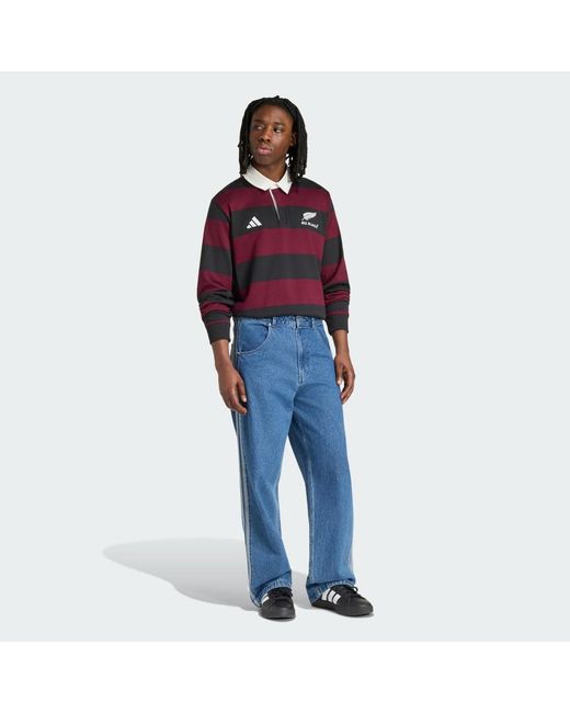 Adidas Red All Blacks Heritage Polo for men