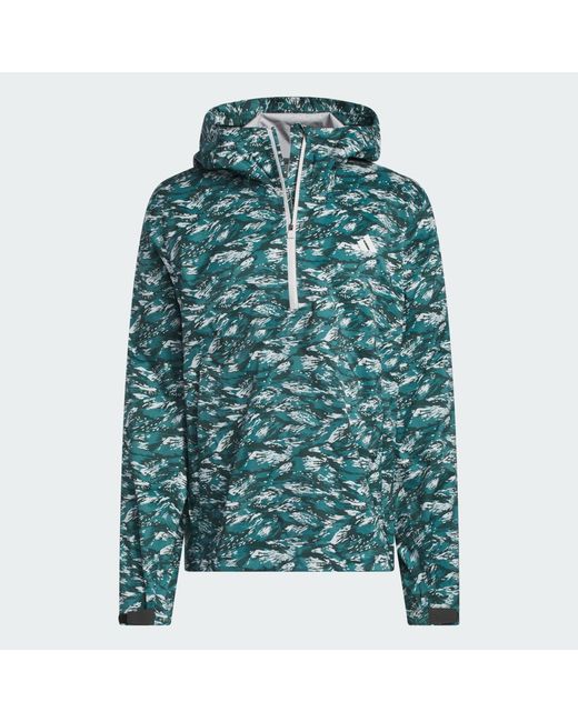 Adidas Green Ultimate365 Tour Climaproof+ Anorak Jacket for men