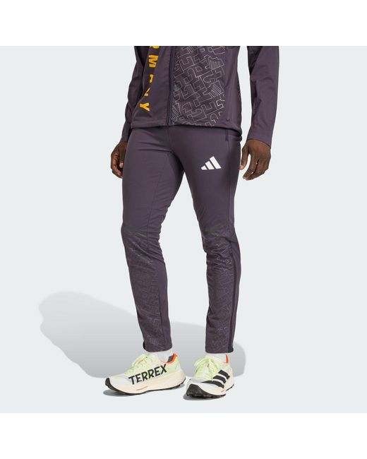Adidas Purple Germany Xploric Crosscountry-Ski Softshell Joggers for men