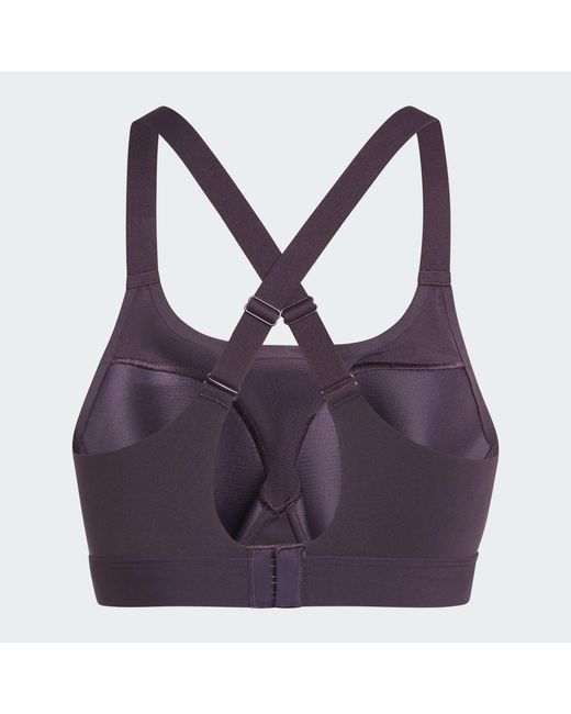 adidas FastImpact Luxe Run High-Support Bra - Blue